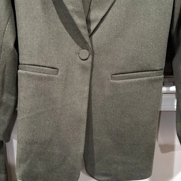 Good American Women Belted Structured Blazer SZ 3/4 L/XL - Picture 4 of 16